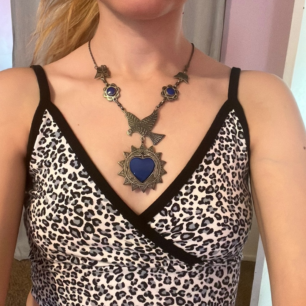 Boho afghan necklace